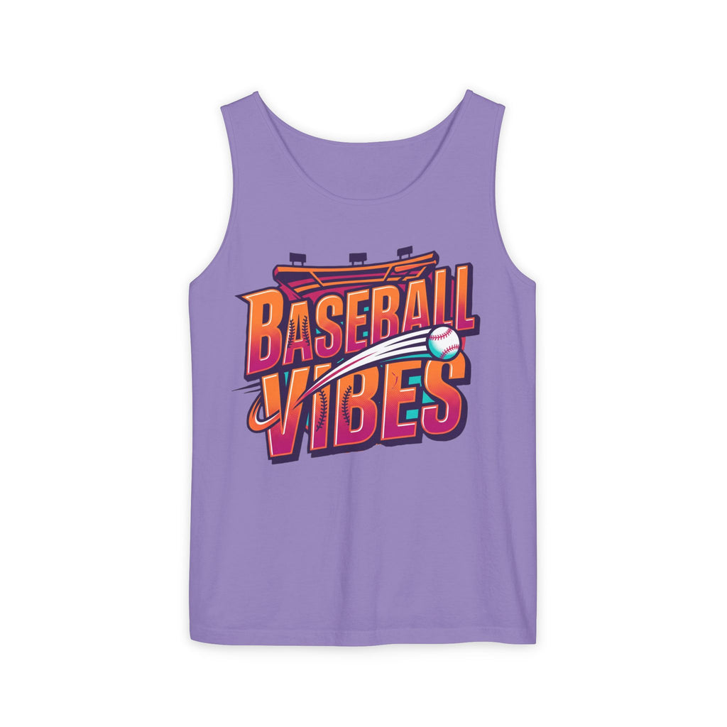 Baseball Vibes Tank Top — Retro Stadium Graphic Baseball Tee