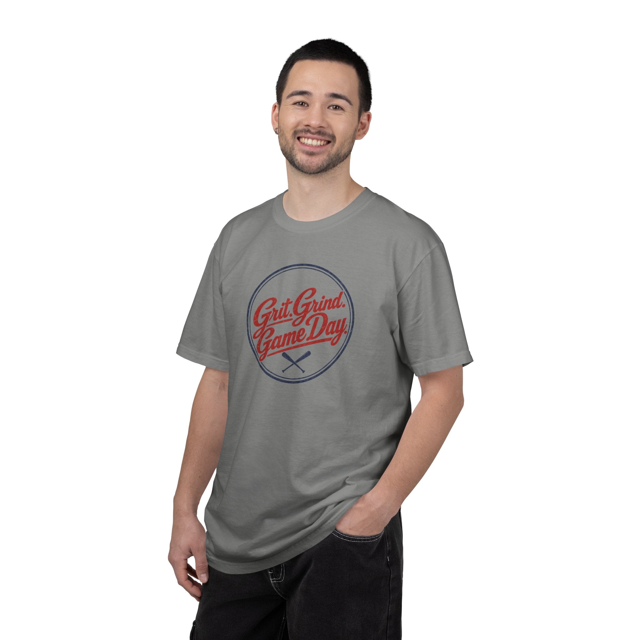 Adult Unisex  "Grit Grind Game Day" Comfort Colors Baseball Graphic Tee