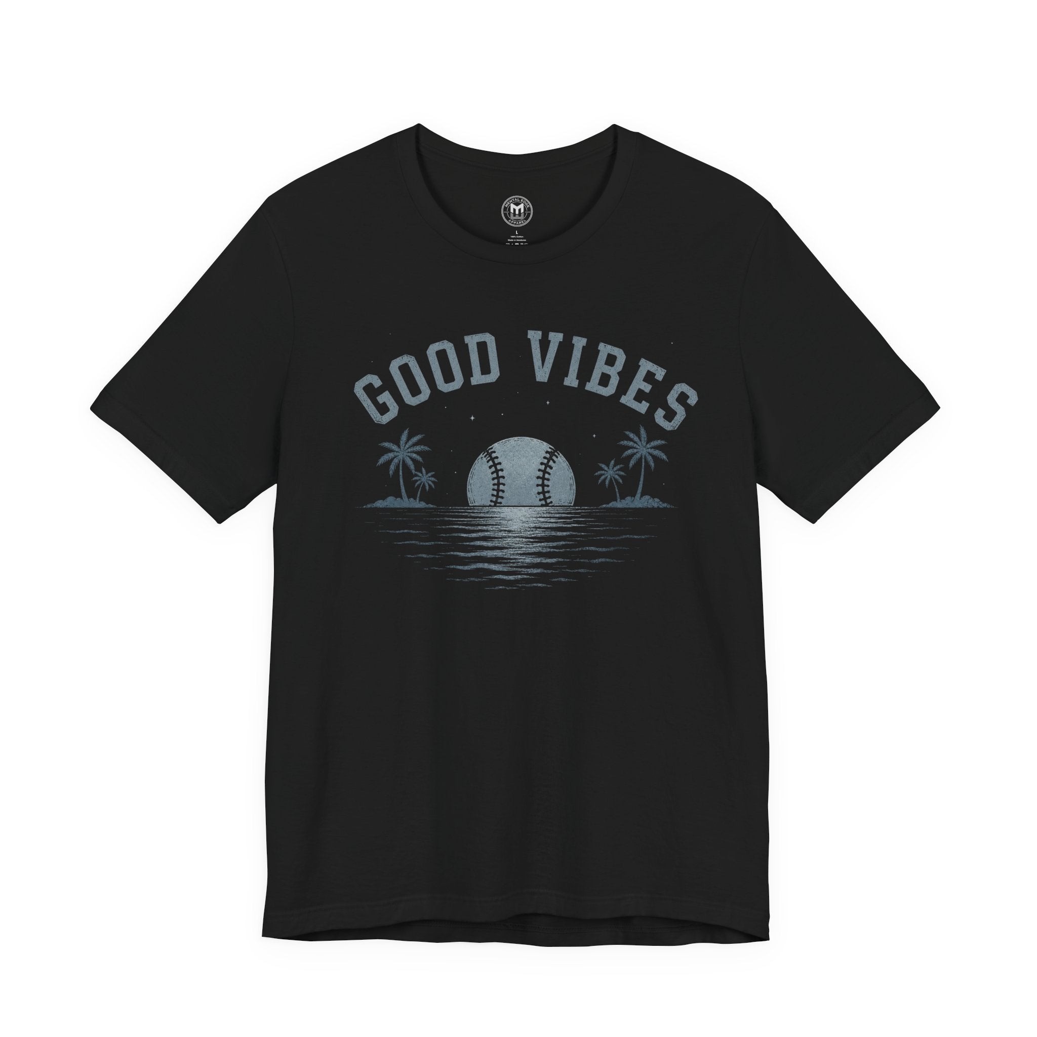 Good Vibes Woman's Baseball Sunset Tee