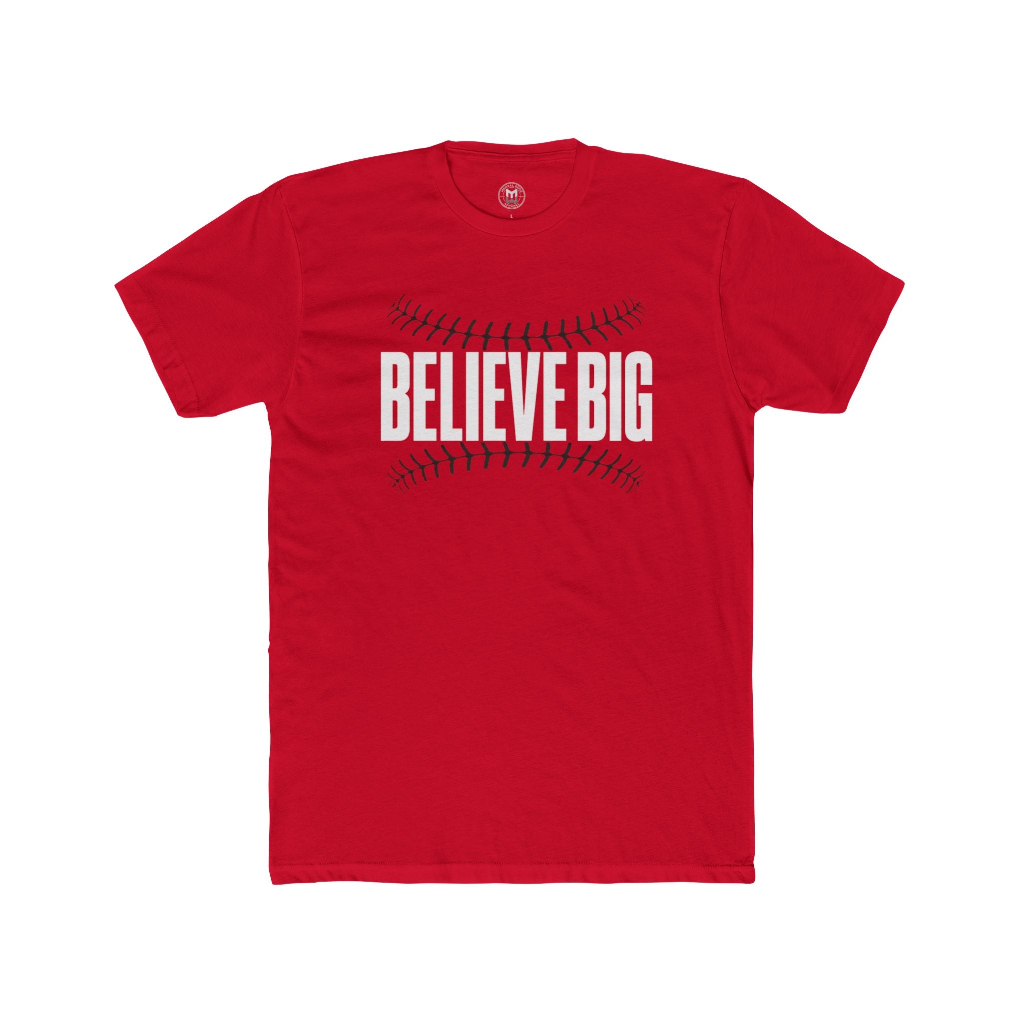 Believe Big Baseball Tee — Inspirational Sports Shirt