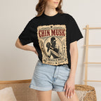 Adult Unisex "Chin Music Enforcer of Heat" Baseball Pitchers Comfort Colors Garment-Dyed T-shirt