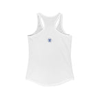 Relax He's 7 Baseball Mom Racerback Tank - Blue