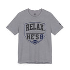Relax He's 8 Football Parent Tee