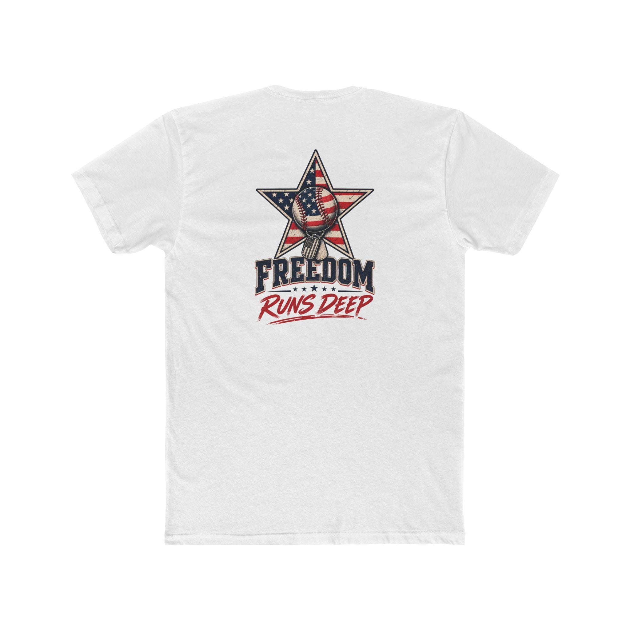 Freedom Runs Deep America Baseball Two Sided Next Level - Shirt