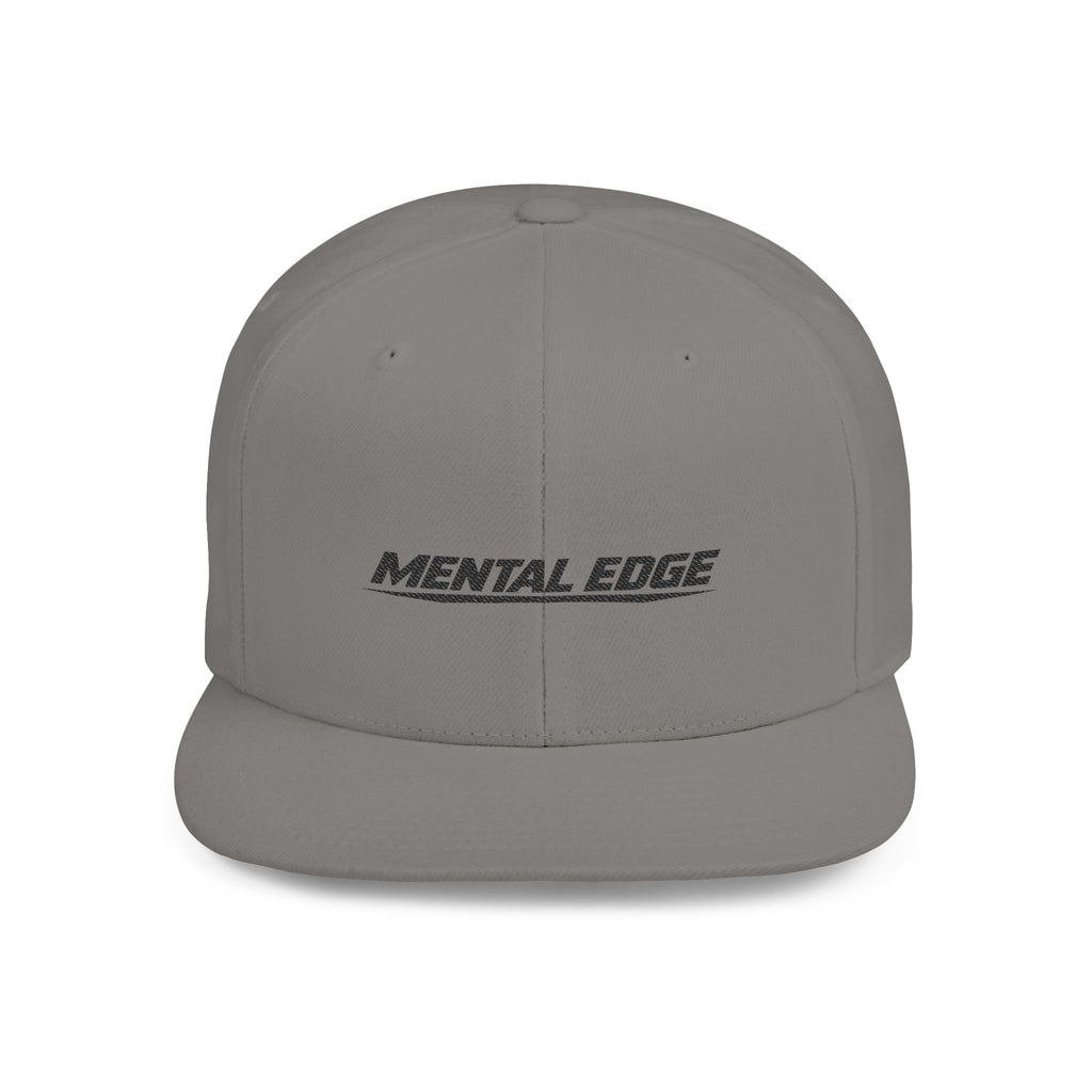 Mental Edge Flat Bill Snapback Hat — Minimal Athletic Logo Cap