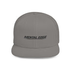 Mental Edge Flat Bill Snapback Hat — Minimal Athletic Logo Cap