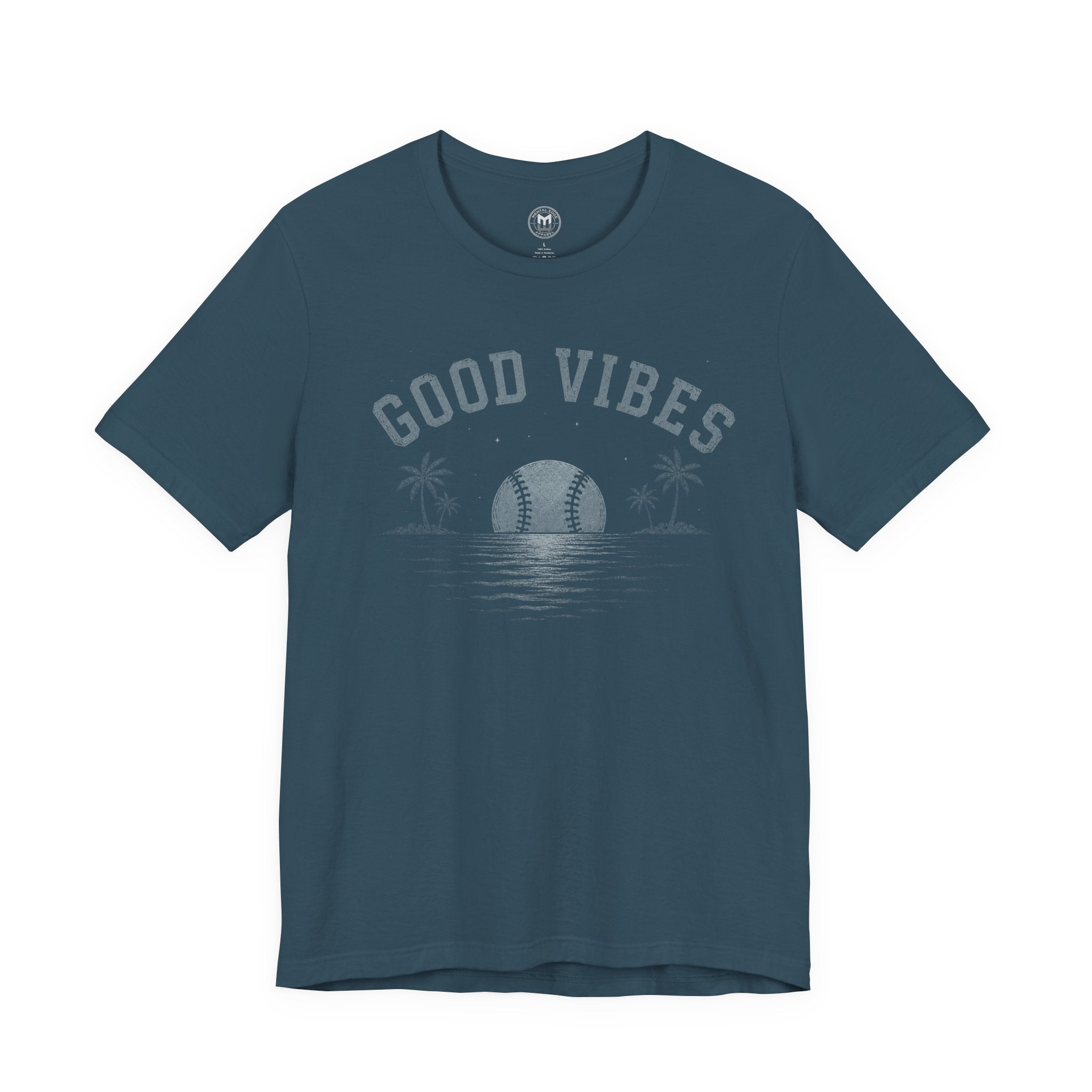 Good Vibes Woman's Baseball Sunset Tee