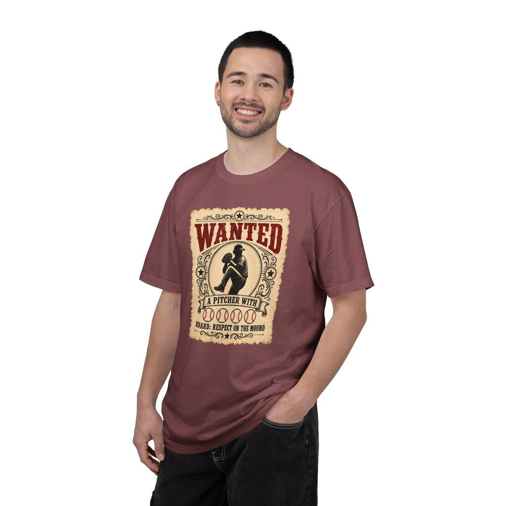 Adult Unisex "Wanted A Pitcher With Balls" Baseball Pitcher Garment-Dyed T-shirt