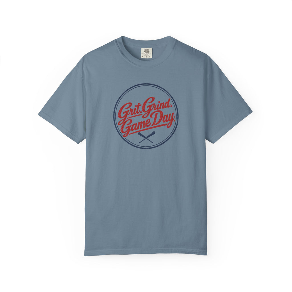 Adult Unisex  "Grit Grind Game Day" Comfort Colors Baseball Graphic Tee