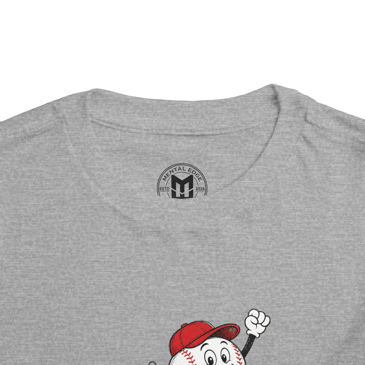 Toddler Tee — Retro Baseball Character "See Ya!" Graphic