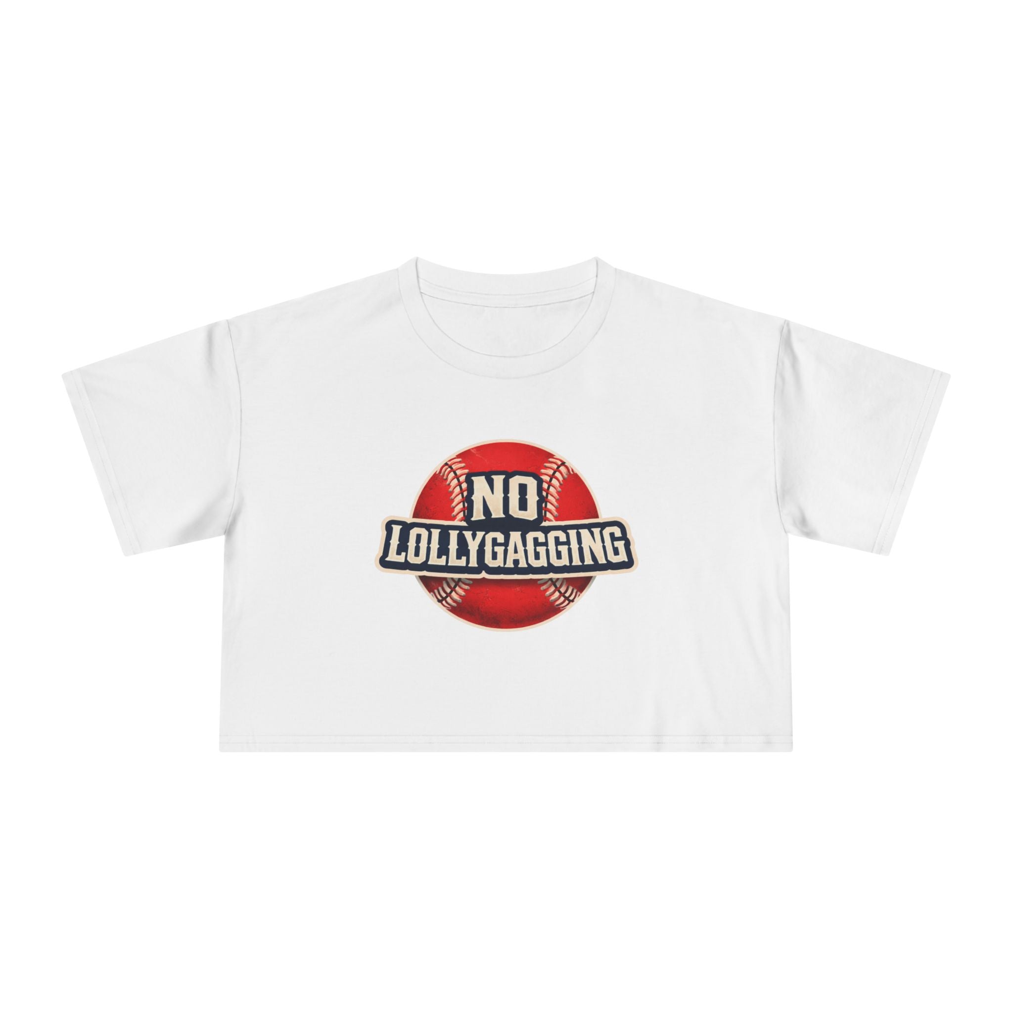 No Lollygagging Crop Tee — Women's Athletic Casual Top