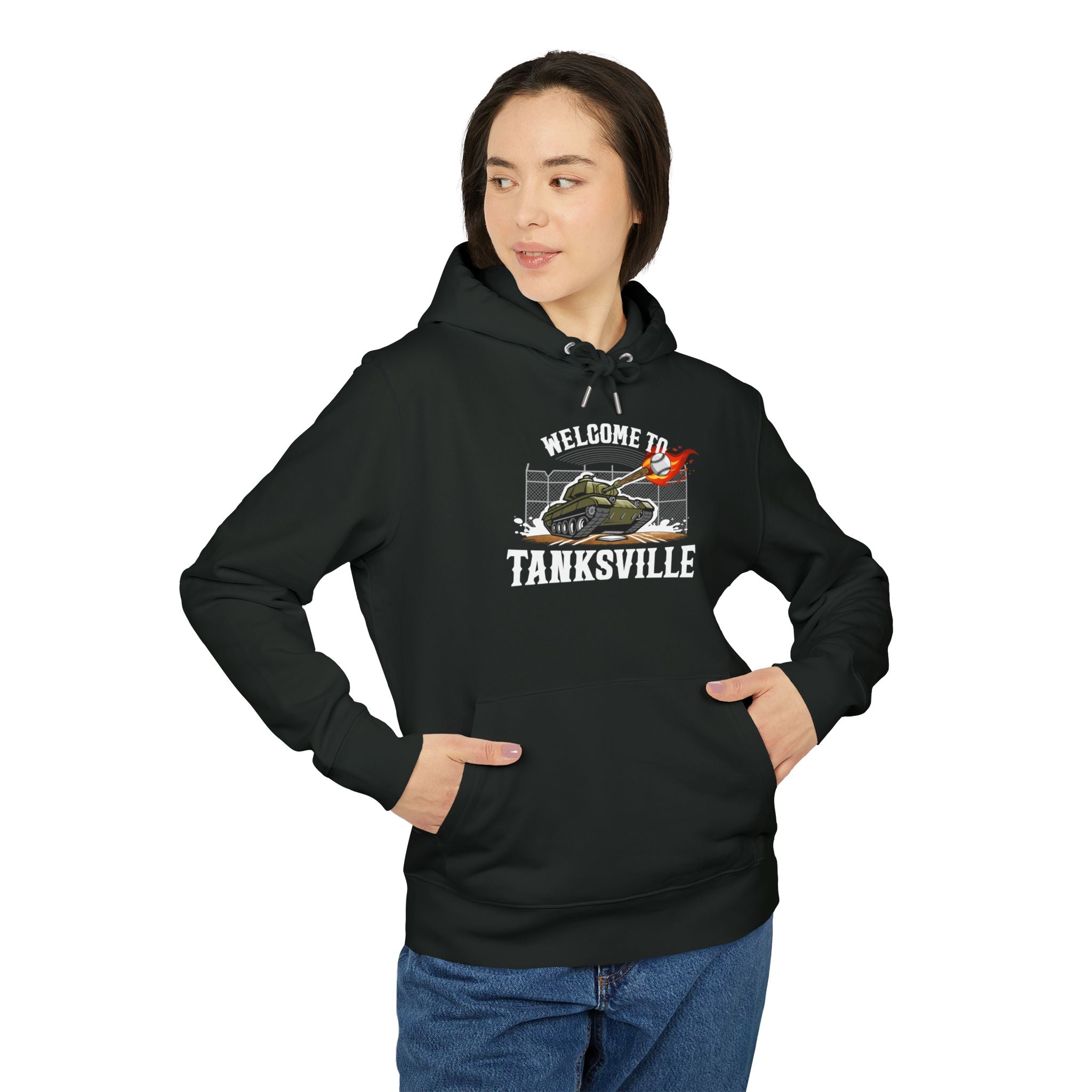'Welcome to Tanksville' Military Tank Graphic Sweatshirt