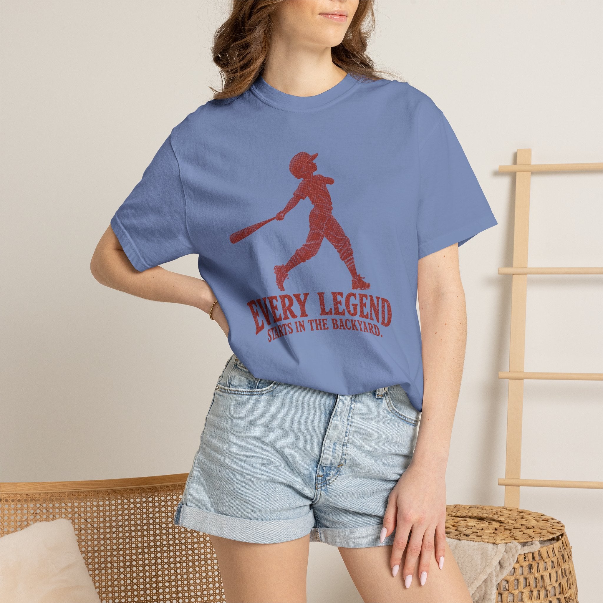 Adult Unisex "Every Legend Starts in the Backyard" Garment-Dyed T-shirt