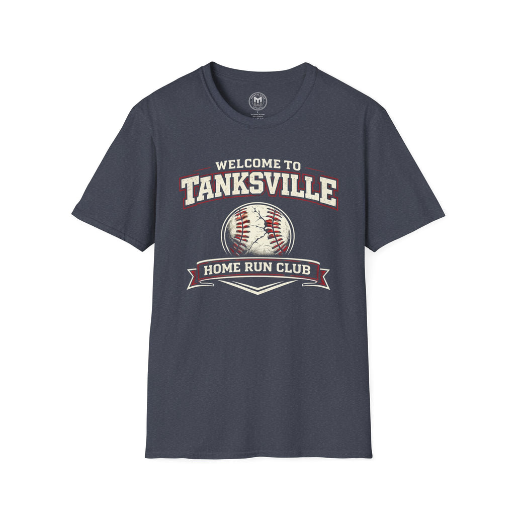 "Welcome to Tanksville Home Run Club" Baseball Tee