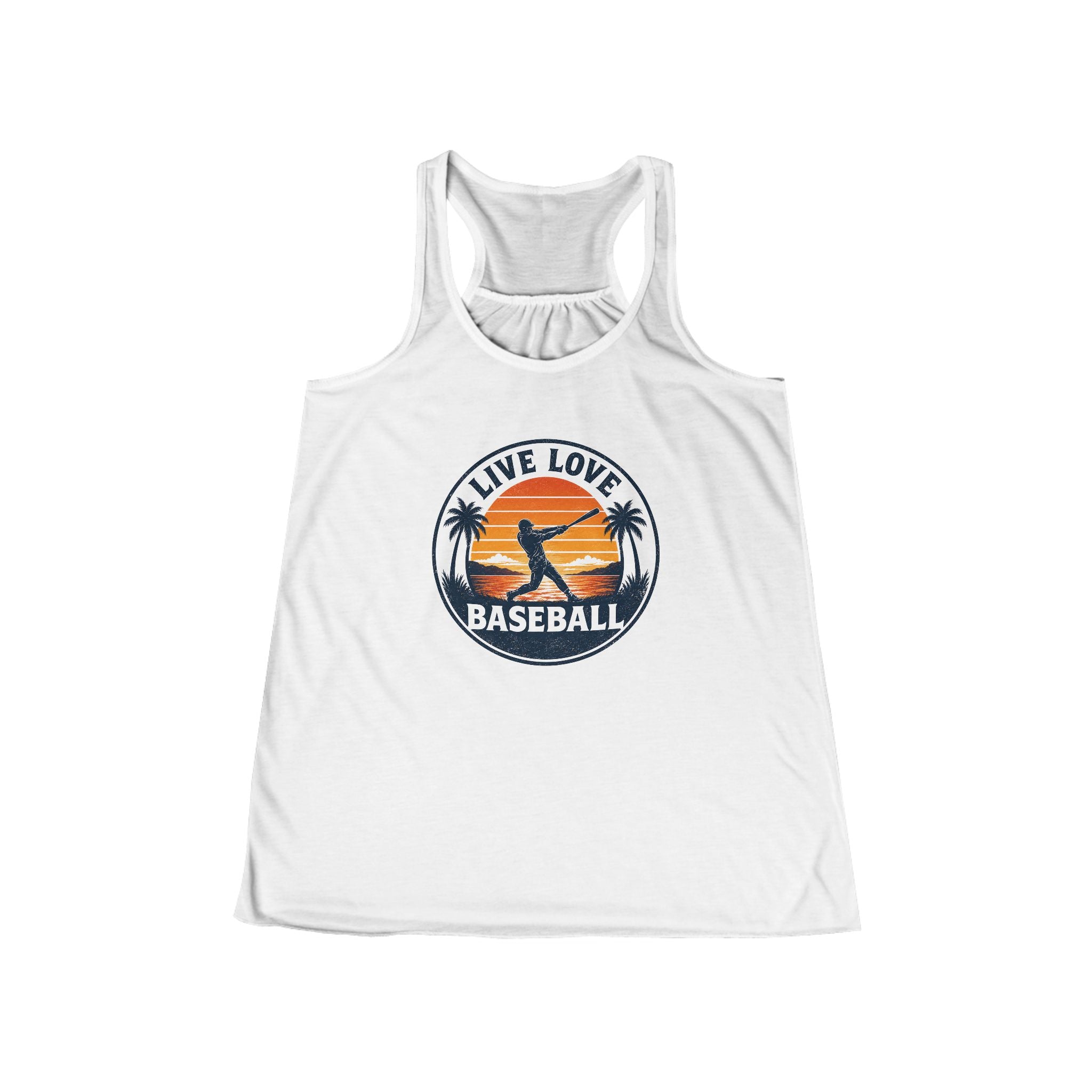Live Love Baseball Women's Flowy Racerback Tank