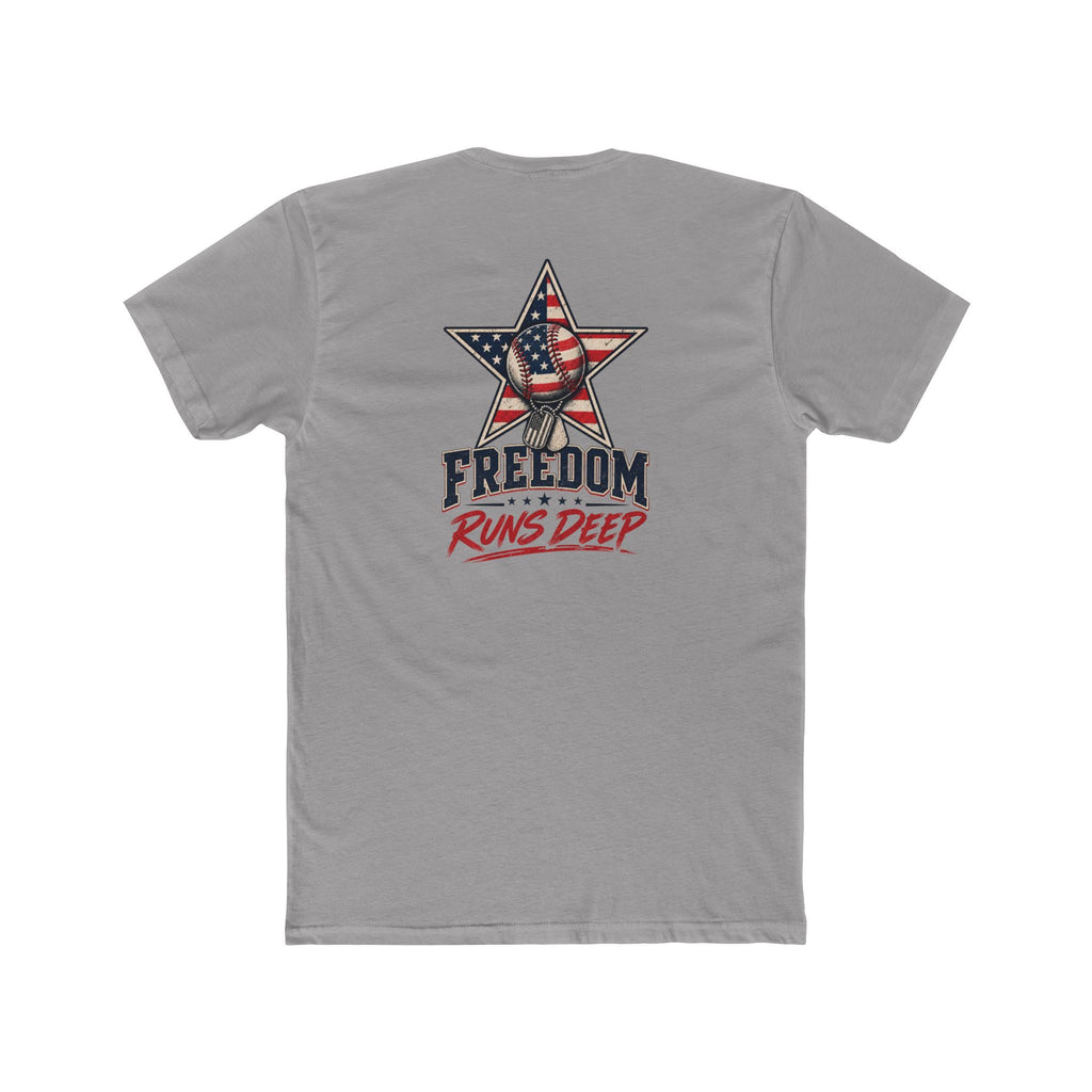 Freedom Runs Deep America Baseball Two Sided Next Level - Shirt