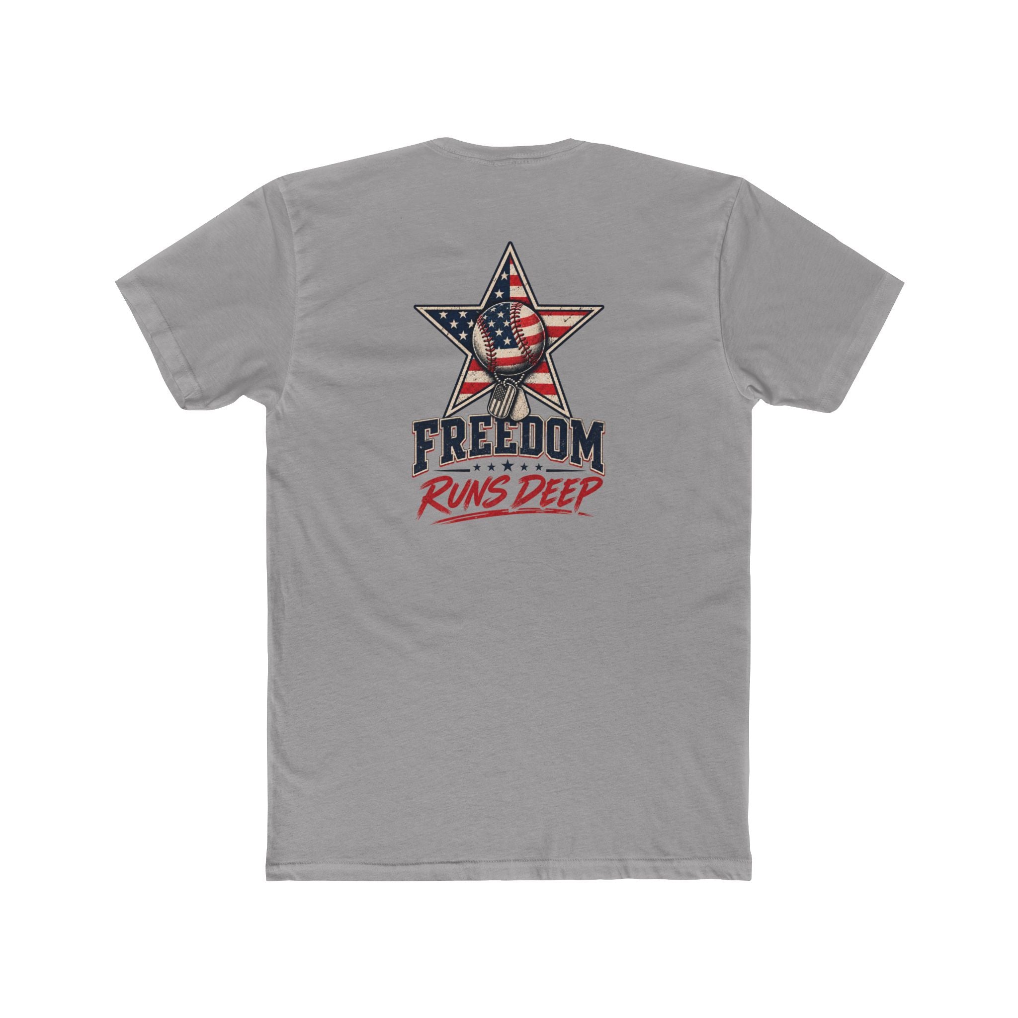 Freedom Runs Deep America Baseball Two Sided Next Level - Shirt
