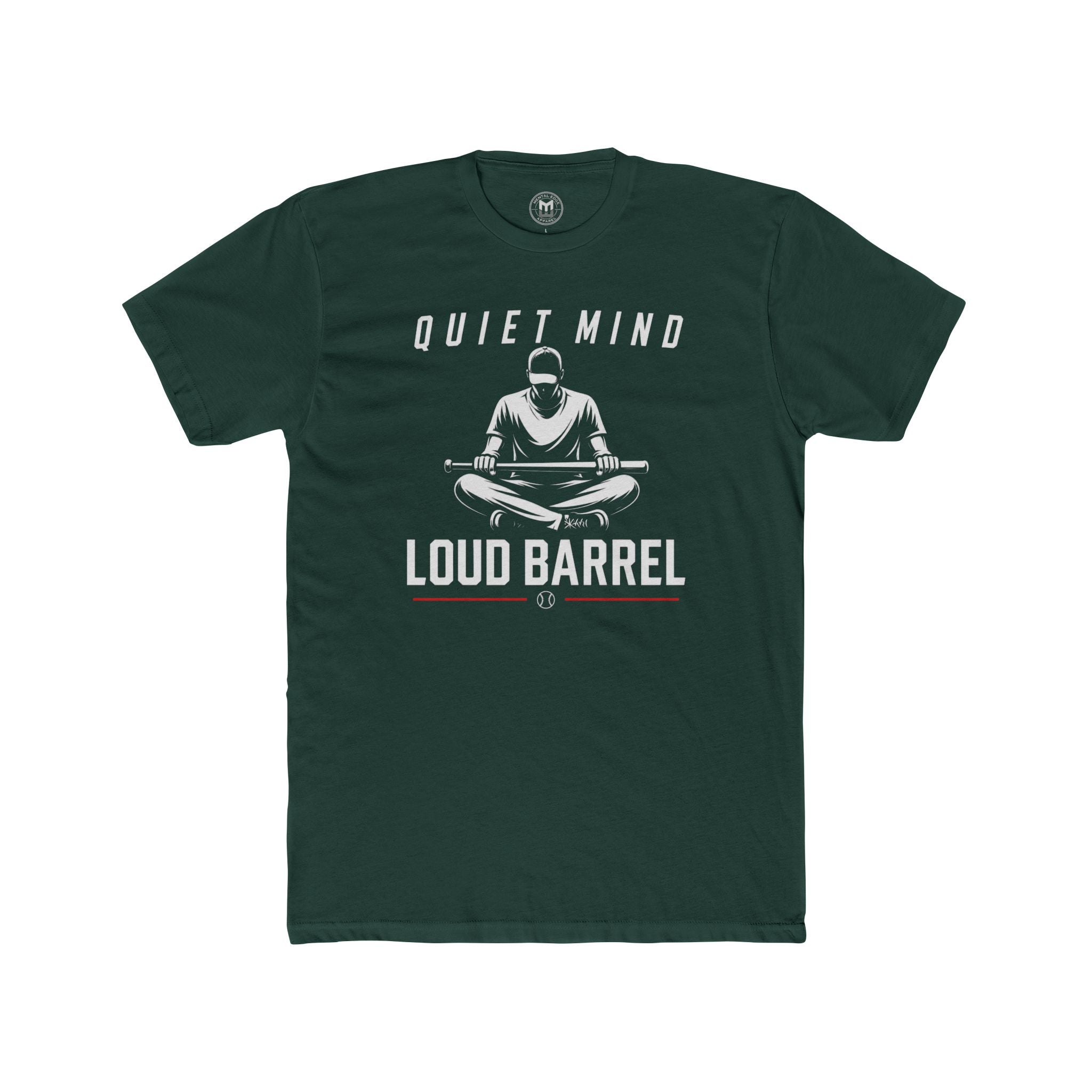 Quiet Mind Loud Barrel Tee Baseball Mindset Tee