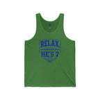Relax… He's 7 Baeball Parent Tank Top – Blue