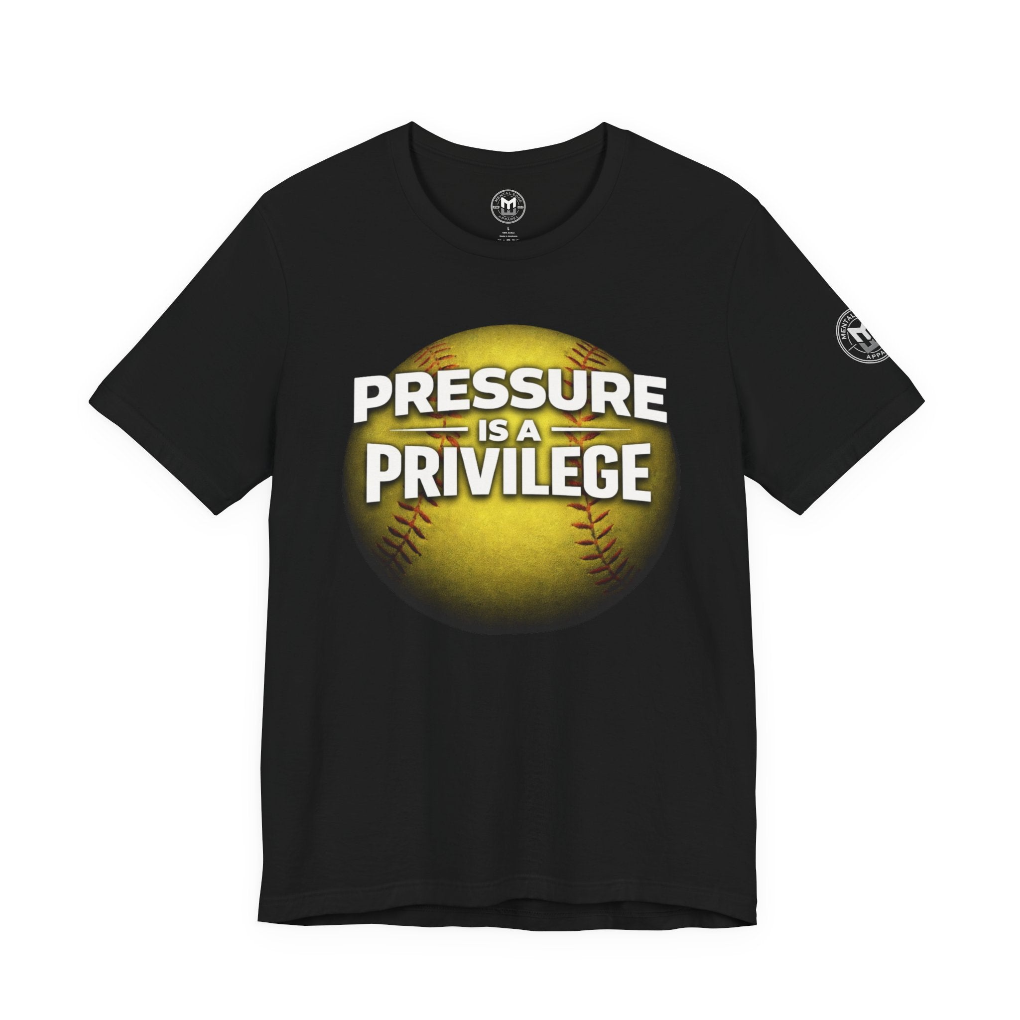 Pressure Is a Privilege Softball T-Shirt — Motivational Sports Tee