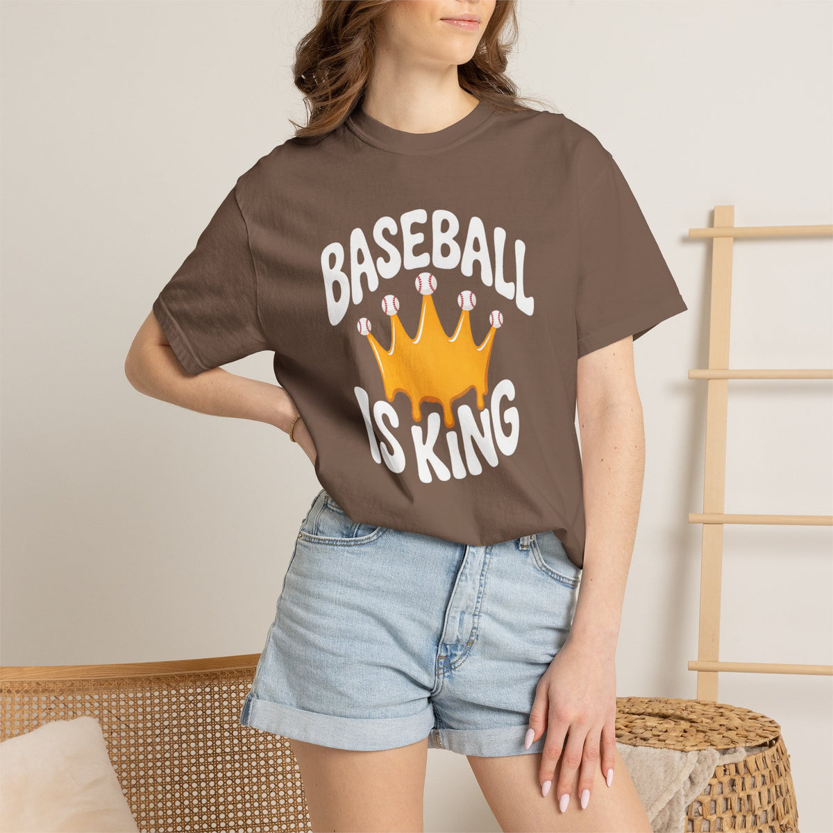 Baseball Is King T-Shirt Heavy Comfort Colors Adult Unisex