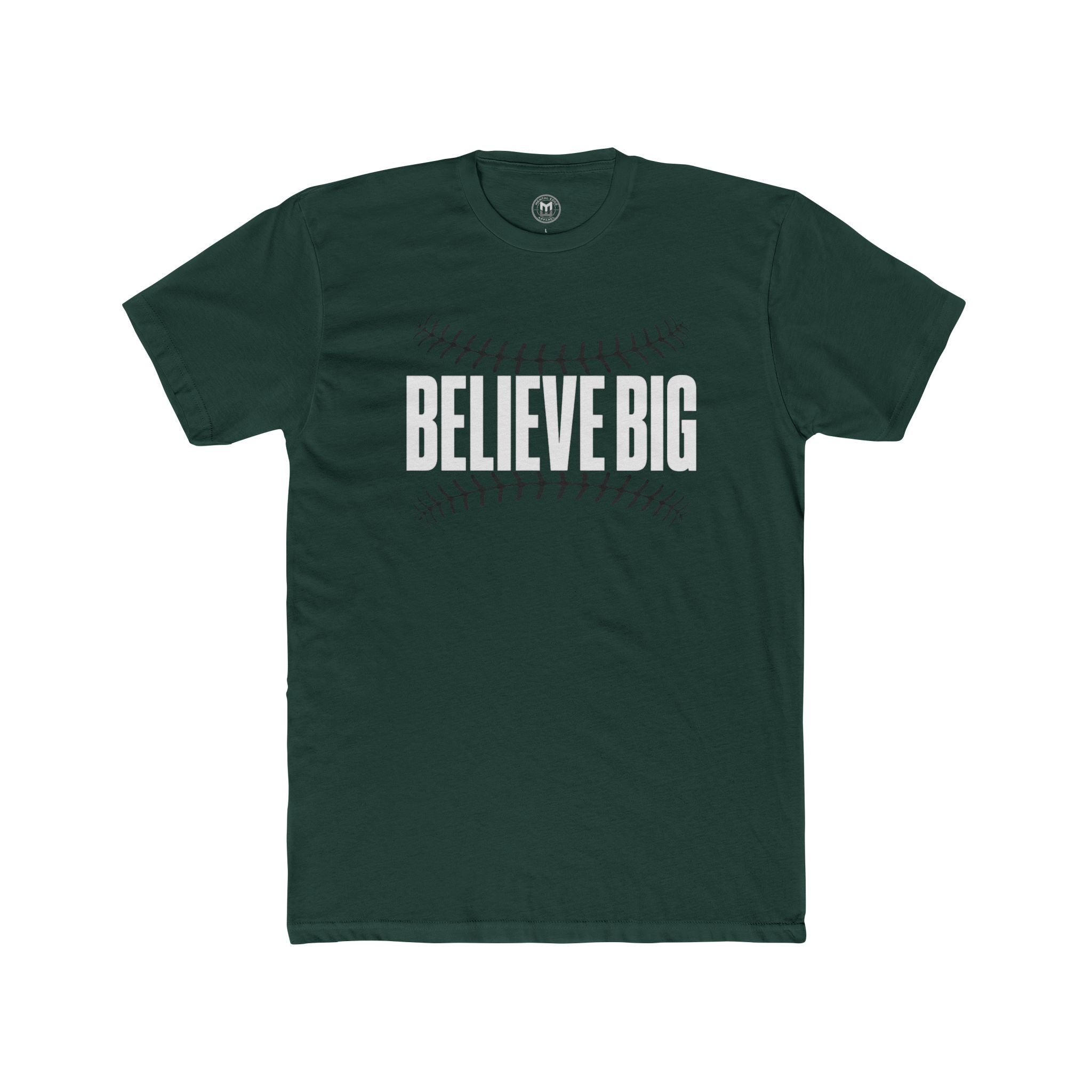 Believe Big Baseball Tee — Inspirational Sports Shirt