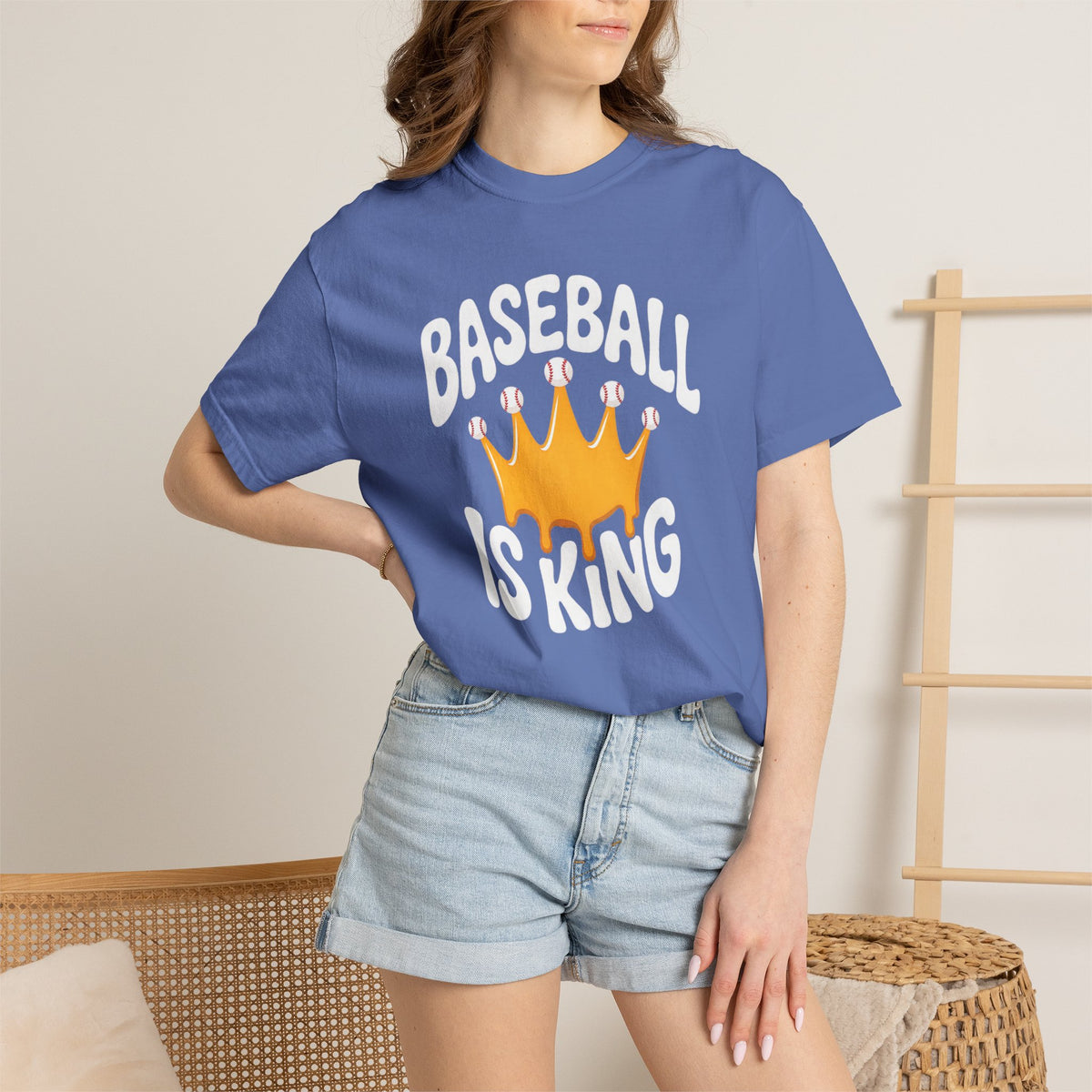 Baseball Is King T-Shirt Heavy Comfort Colors Adult Unisex