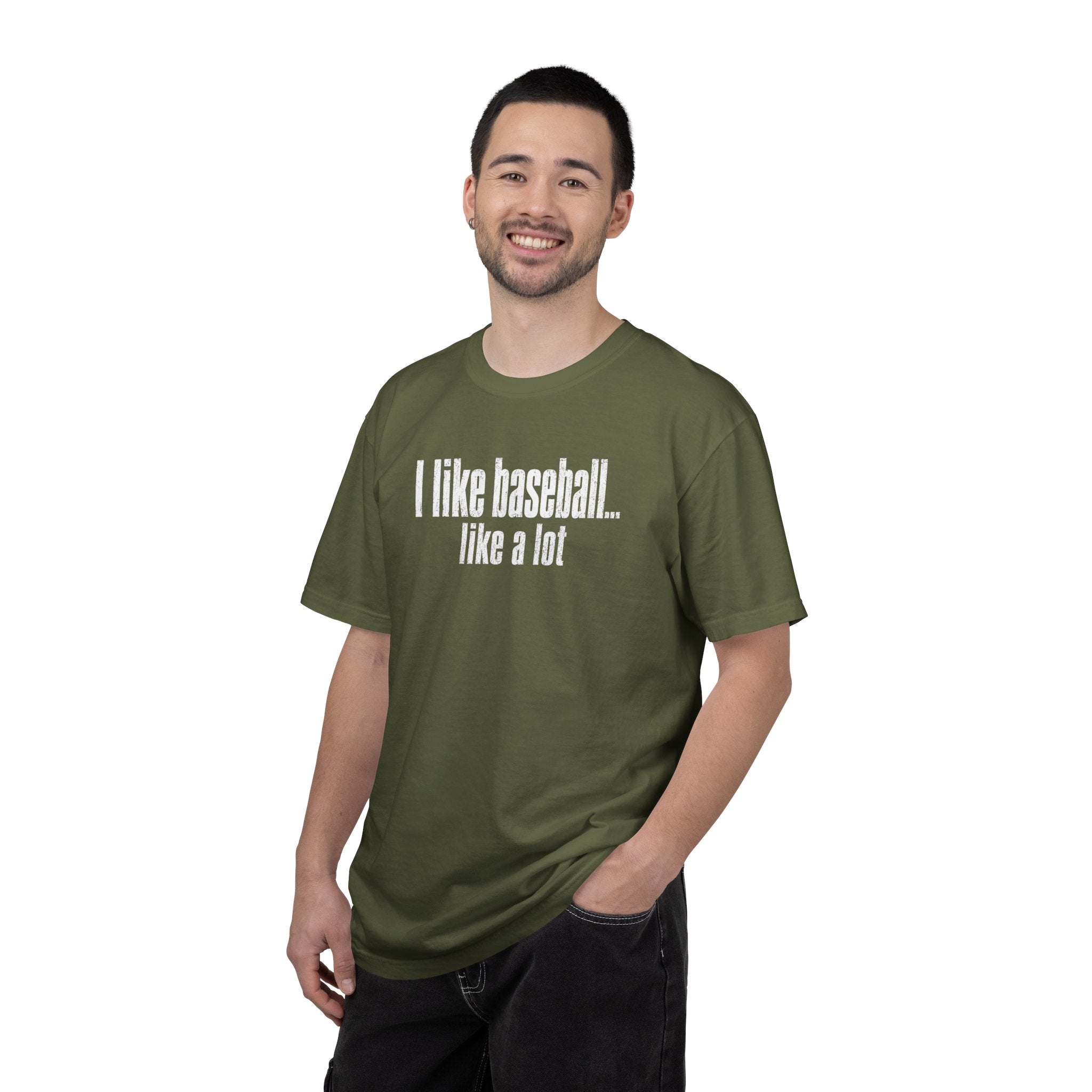 Adult Unisex "I Like Baseball...like a lot Garment-Dyed T-shirt