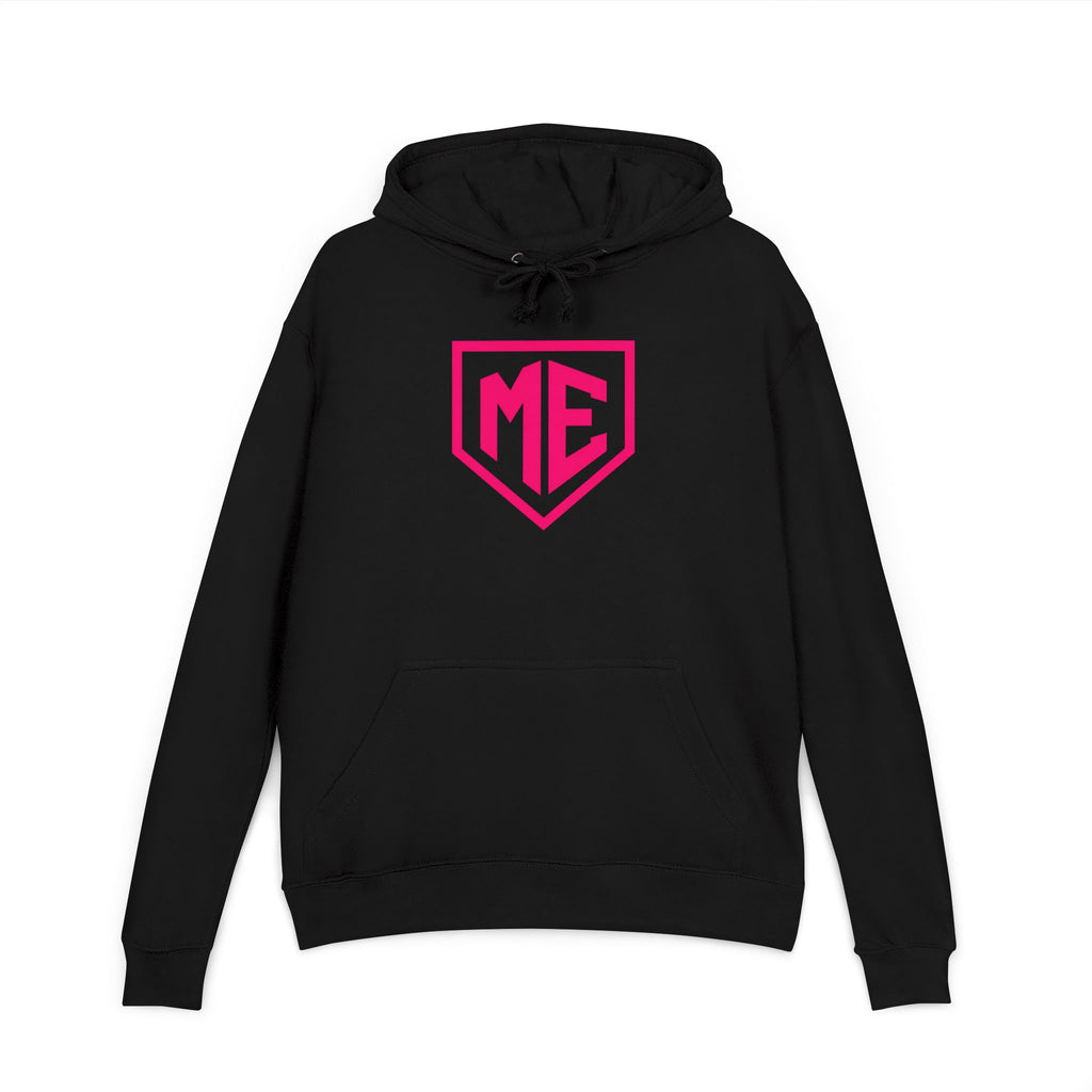 Adult Mental Edge Hoodie — ME Pink Logo French Terry Pullover