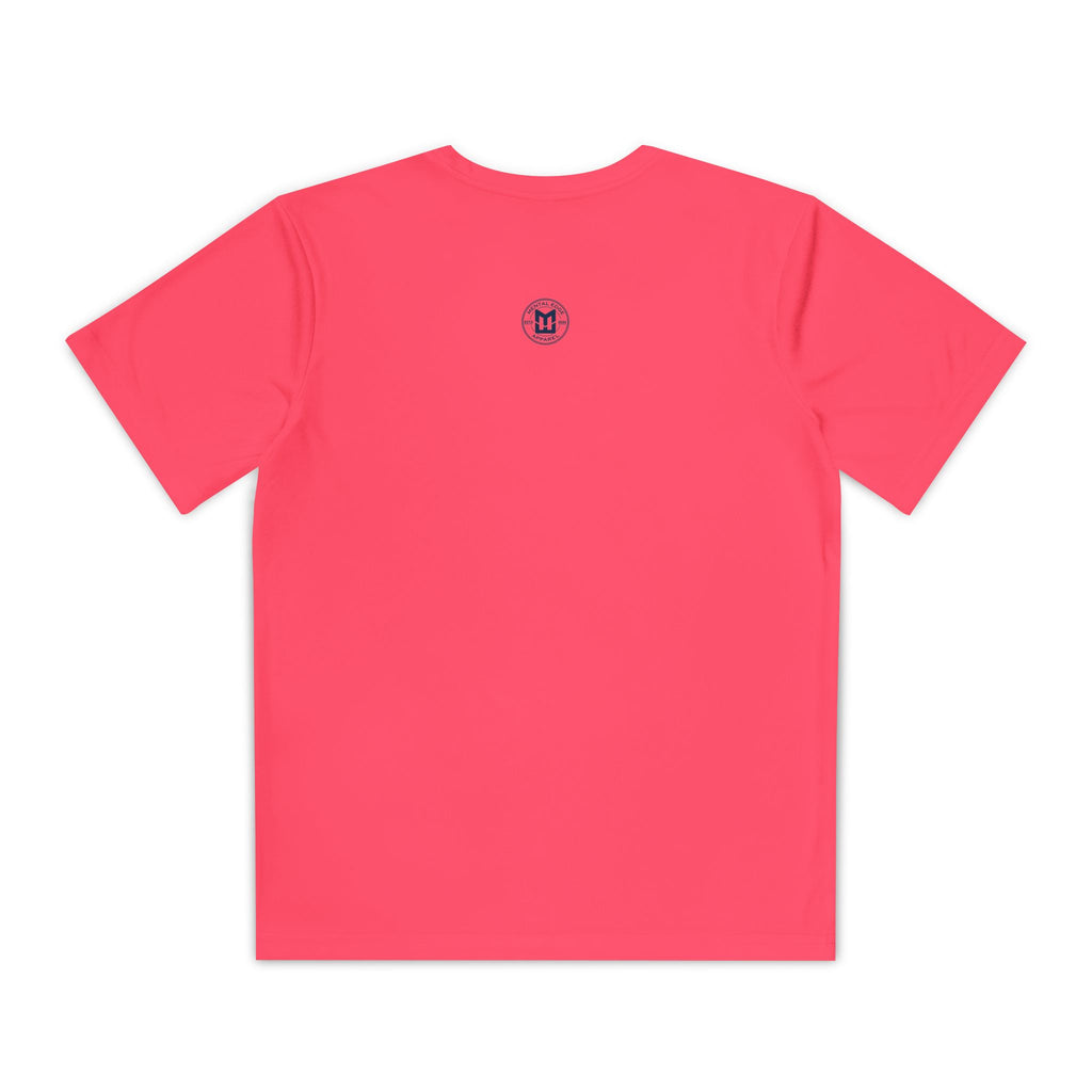 Live Love Baseball Youth Dri Fit Tee — Sunset Palm Baseball Player Shirt