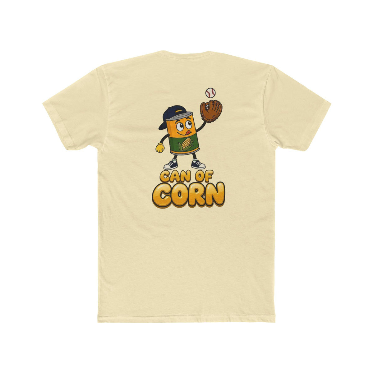 Can of Corn Baseball T‑Shirt - Two Sided