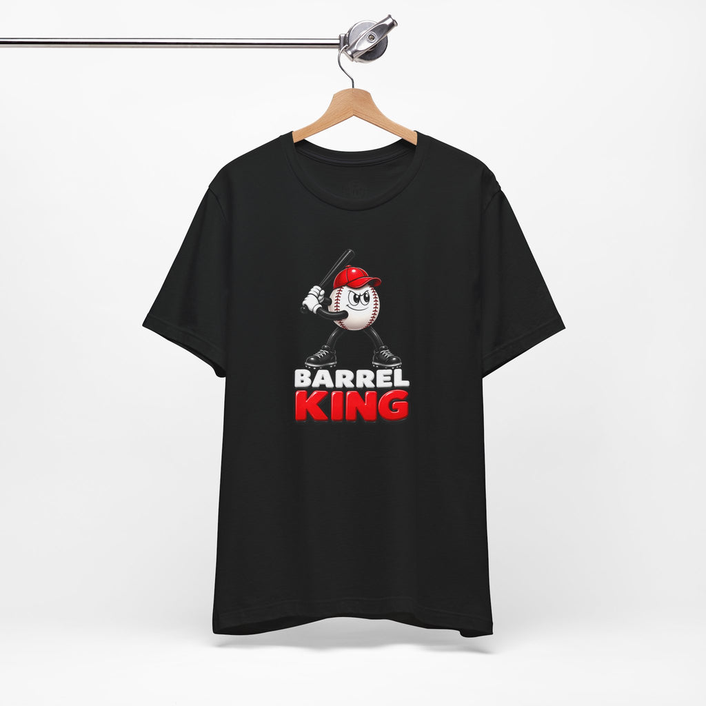 Baseball Women's Tee — 'Barrel King' Batting Ball Graphic Shirt