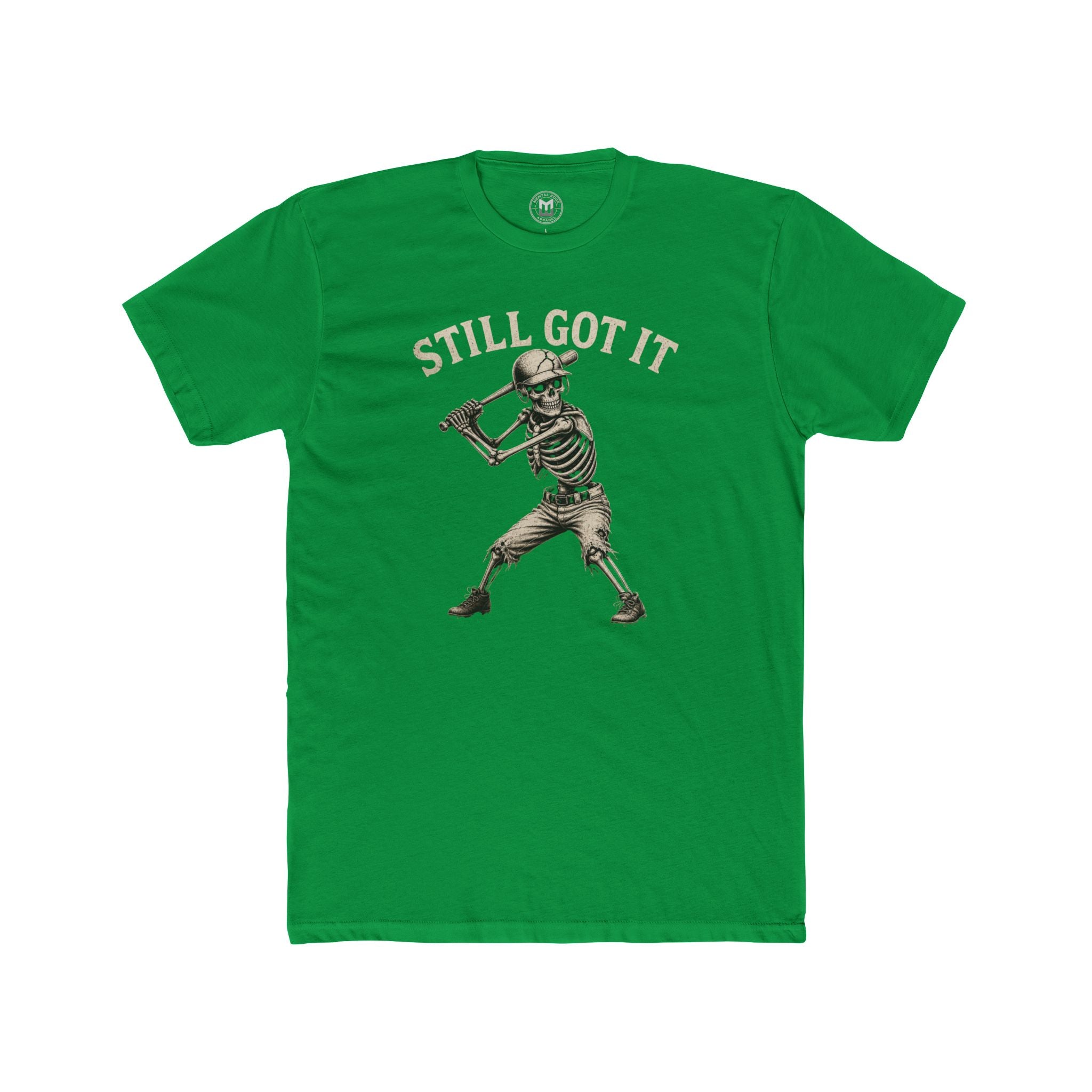 Still Got It Skeleton Baseball Tee — Vintage Baseball T‑Shirt for Fans