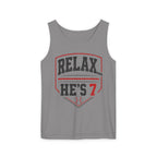 Relax... He's 7 Baseball Parents Tank Top