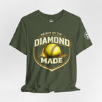 Raised on the Diamond Made Softball Tee