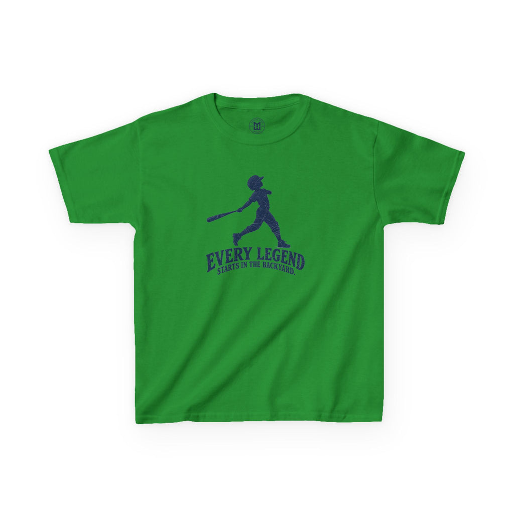 Kids T-Shirt — "Every Legend Starts in the Backyard" Baseball Tee