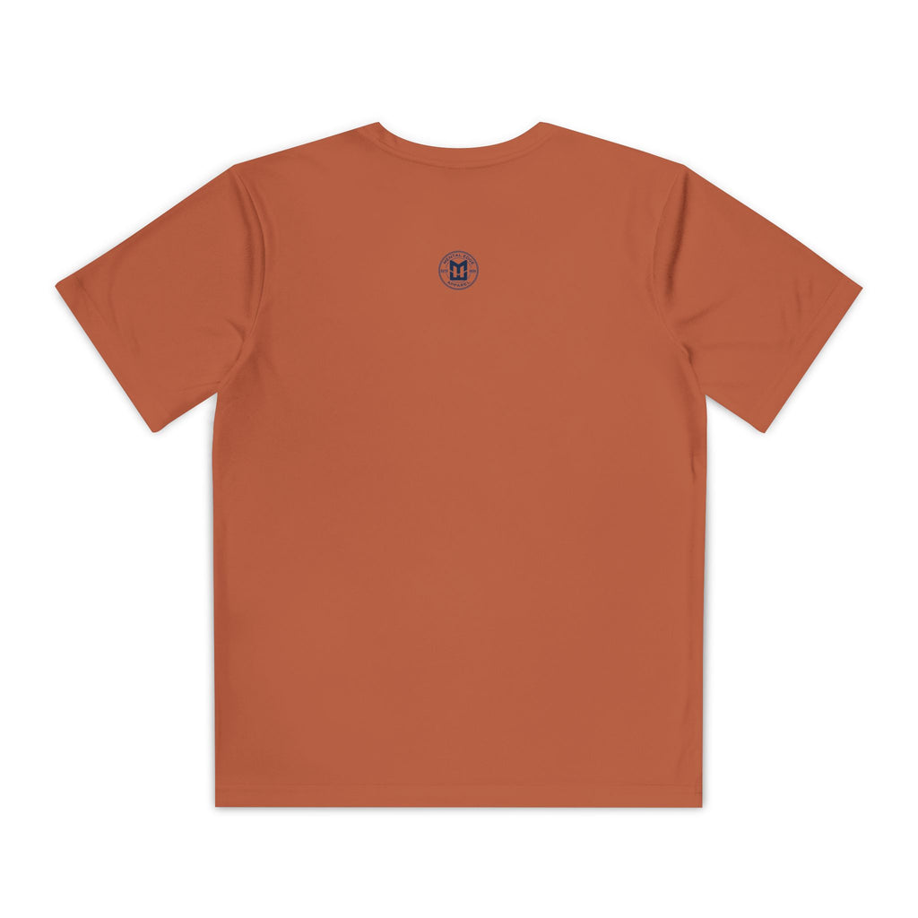 Live Love Baseball Youth Dri Fit Tee — Sunset Palm Baseball Player Shirt