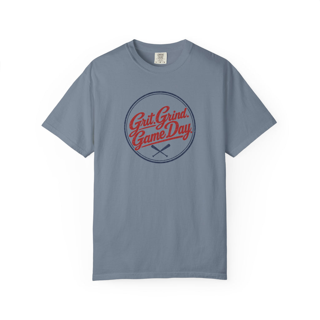 Adult Unisex  "Grit Grind Game Day" Comfort Colors Baseball Graphic Tee