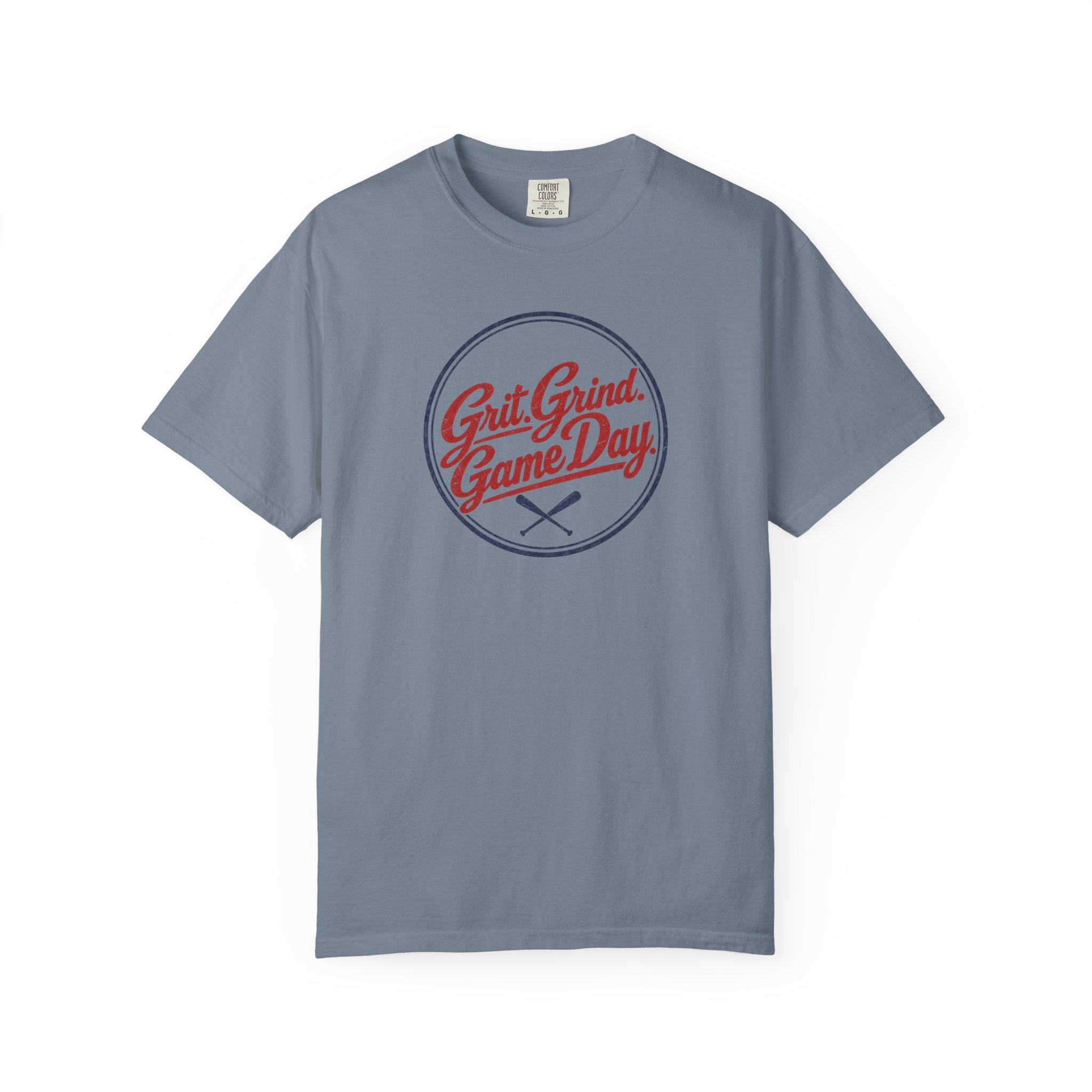 Adult Unisex  "Grit Grind Game Day" Comfort Colors Baseball Graphic Tee