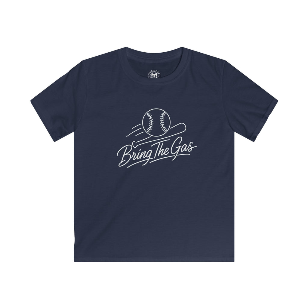 Kids Baseball Tee — "Bring The Gas" Fastball T‑Shirt