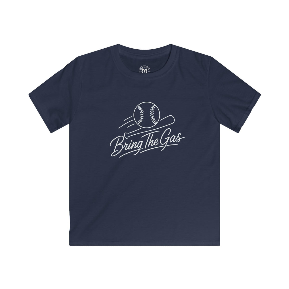 Kids Baseball Tee — "Bring The Gas" Fastball T‑Shirt