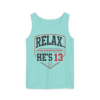 Relax… He’s 13 Baseball Parent Tank Top