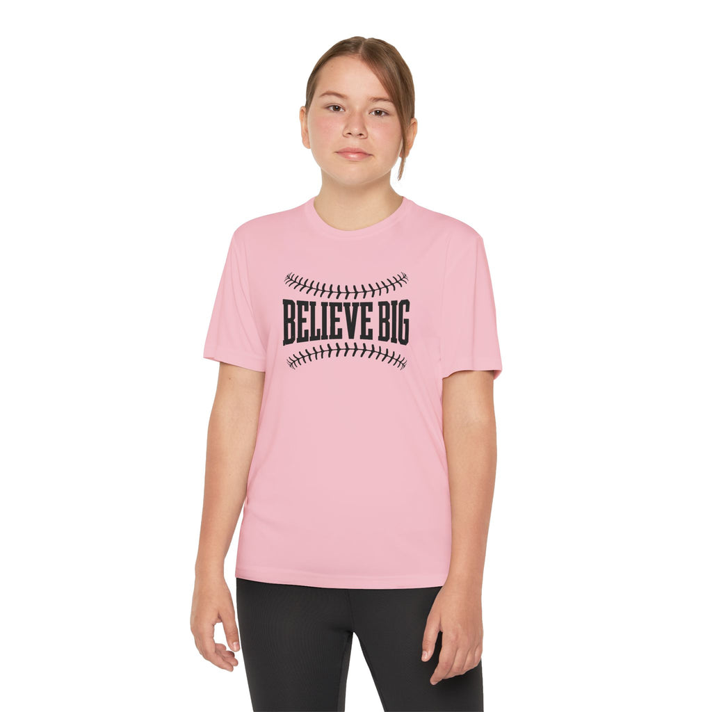 Believe Big Youth Baseball Dri Fit Tee