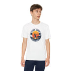 Live Love Baseball Youth Dri Fit Tee — Sunset Palm Baseball Player Shirt