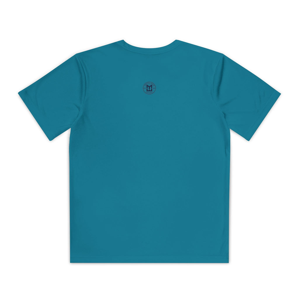 Live Love Baseball Youth Dri Fit Tee — Sunset Palm Baseball Player Shirt