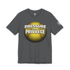 Pressure Is a Privilege Softball T-Shirt — Motivational Sports Tee