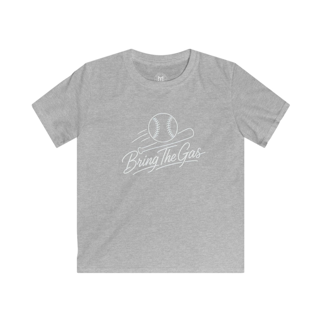 Kids Baseball Tee — "Bring The Gas" Fastball T‑Shirt