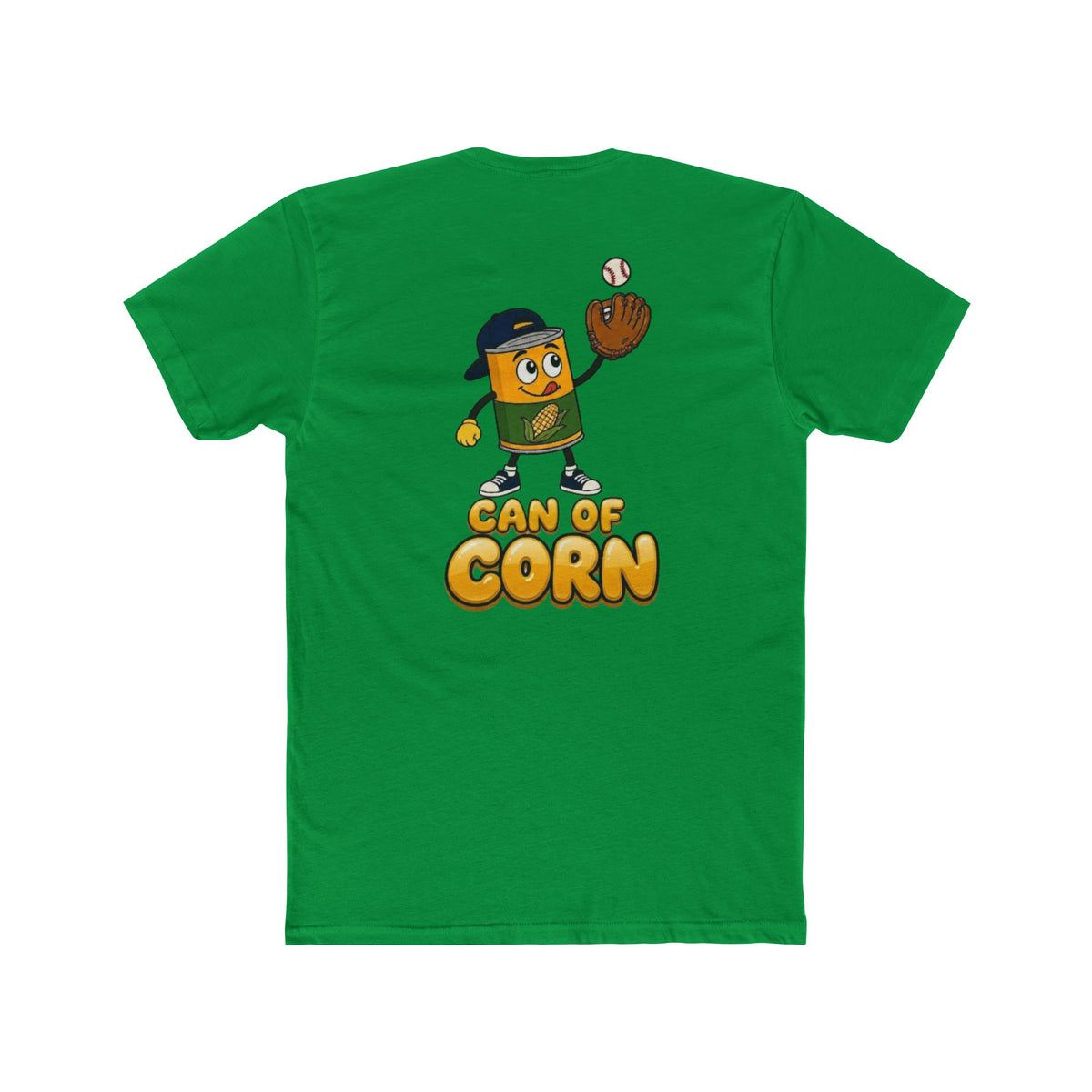 Can of Corn Baseball T‑Shirt - Two Sided