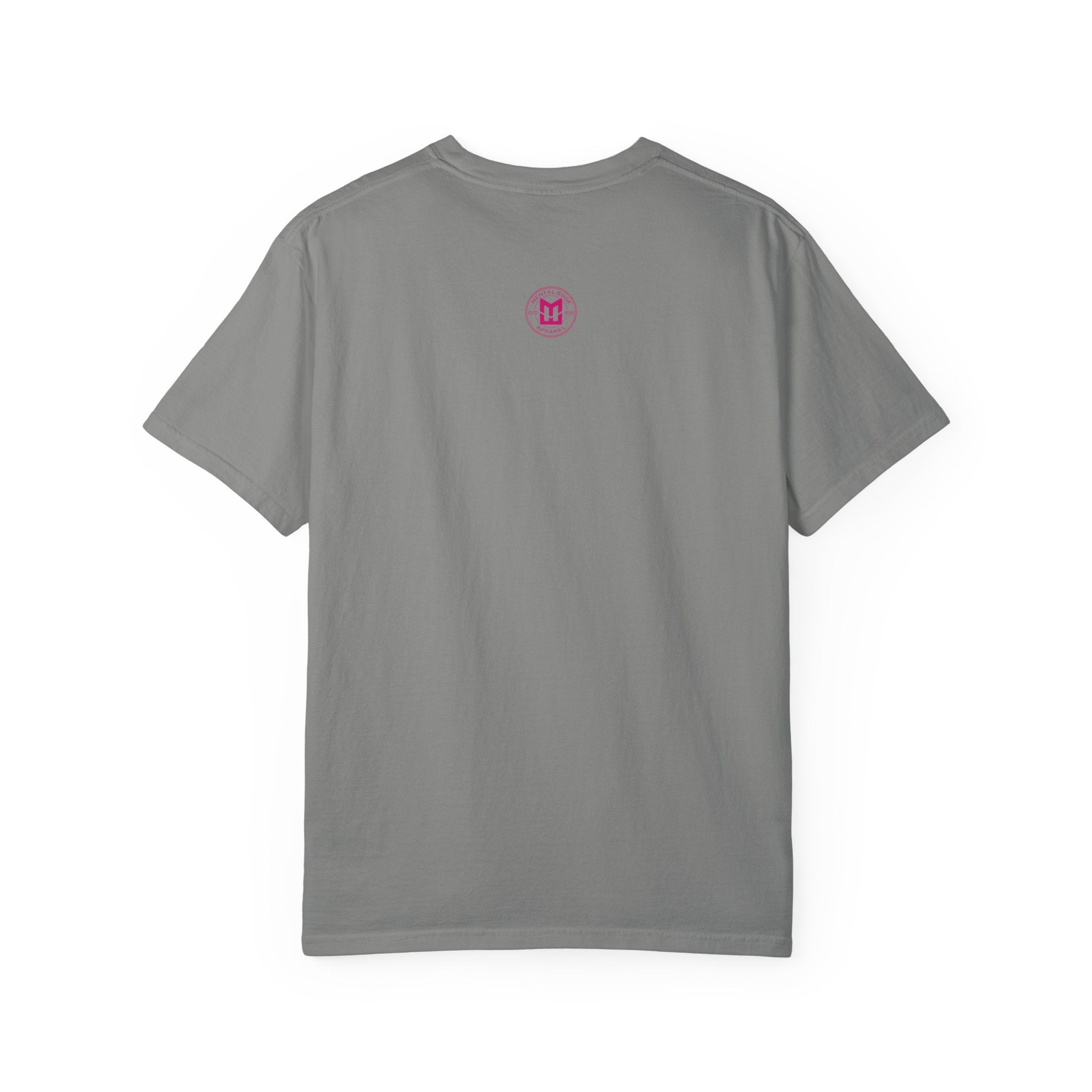ME Mental Edge Baseball Plate T‑Shirt — Pink Monogram Graphic Comfort Colors Tee
