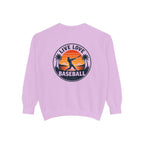 Baseball Sweatshirt — "Live Love Baseball" Vintage Sunset Crewneck Unisex
